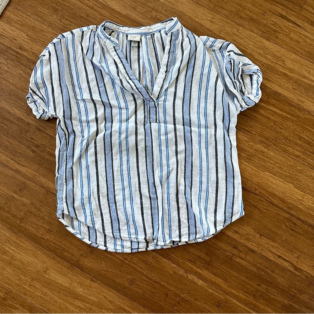 Striped Linen Top